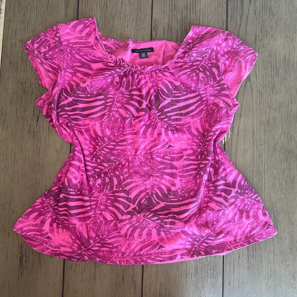 Magenta Y2K Tommy Hilfiger Top